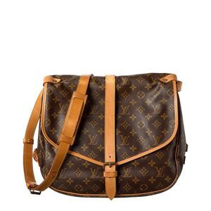 Louis Vuitton Monogram Canvas Saumur (Authentic Pre-Loved), Brown
